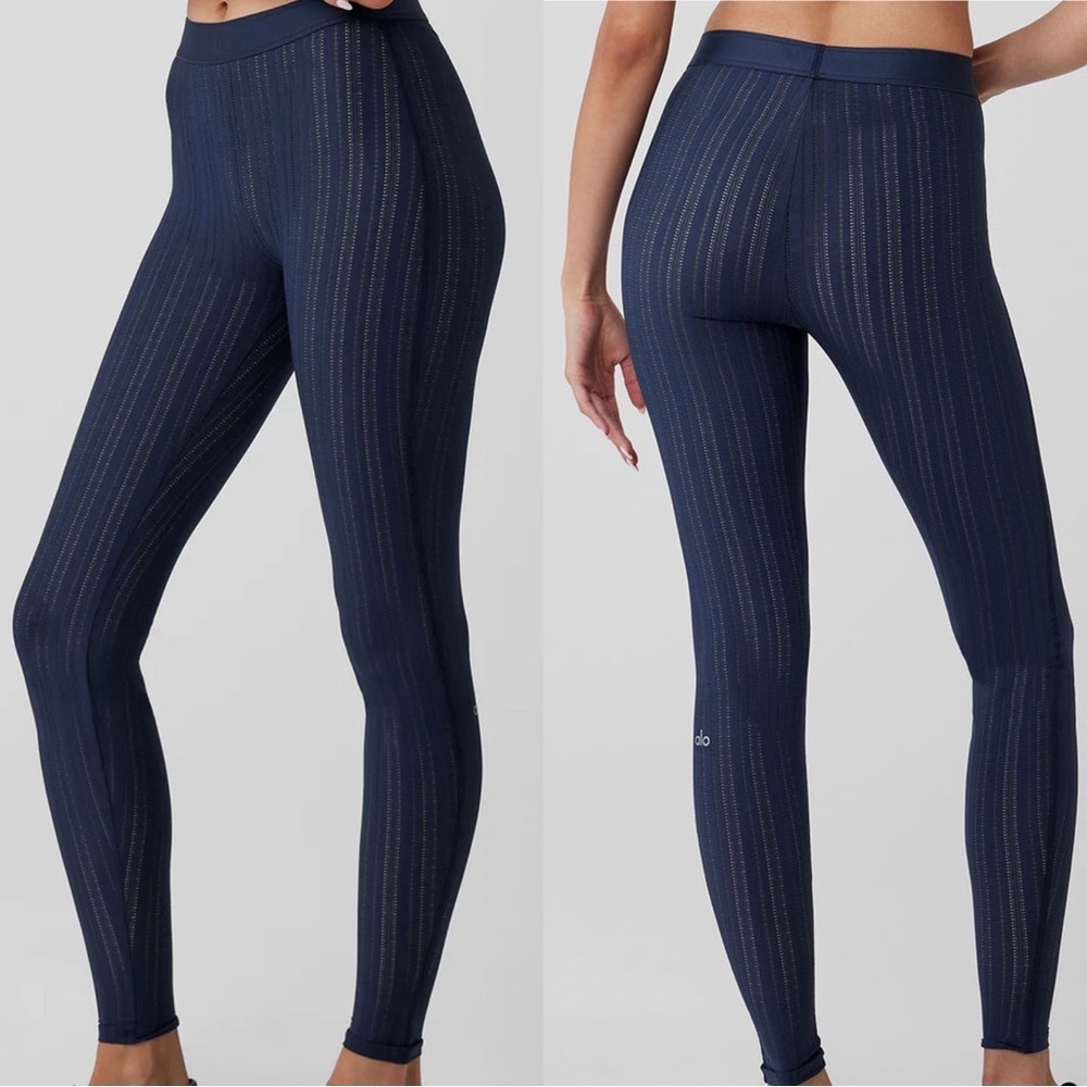 ALO Yoga Euphoria High-Waist Navy Leggings